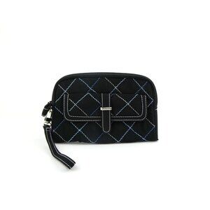 Vera Bradley Black Microfiber Berkeley Clutch Wristlet
